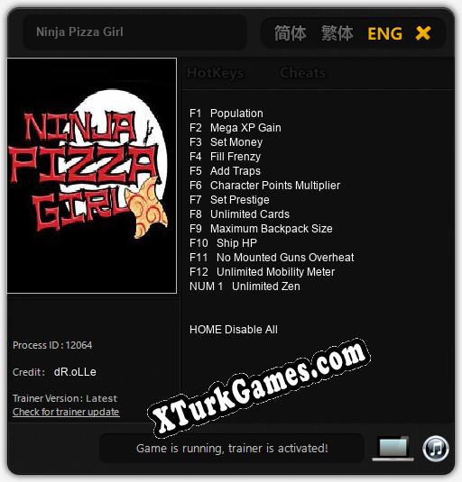 Ninja Pizza Girl: Trainer’ı (V1.0.49)