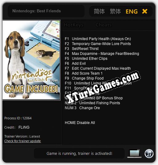 Nintendogs: Best Friends: Trainer’ı (V1.0.26)