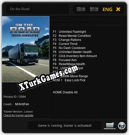On the Road: Trainer +13 [v1.5]