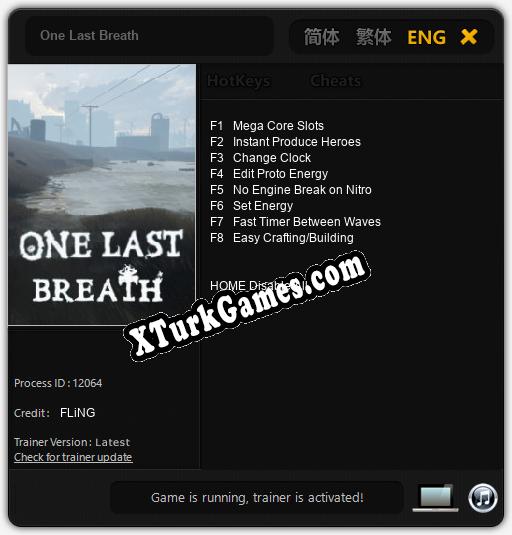 One Last Breath: Trainer +8 [v1.9]