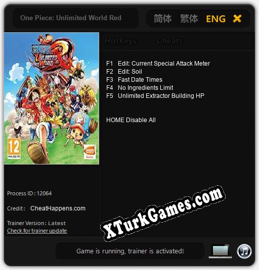 One Piece: Unlimited World Red: Trainer’ı (V1.0.81)