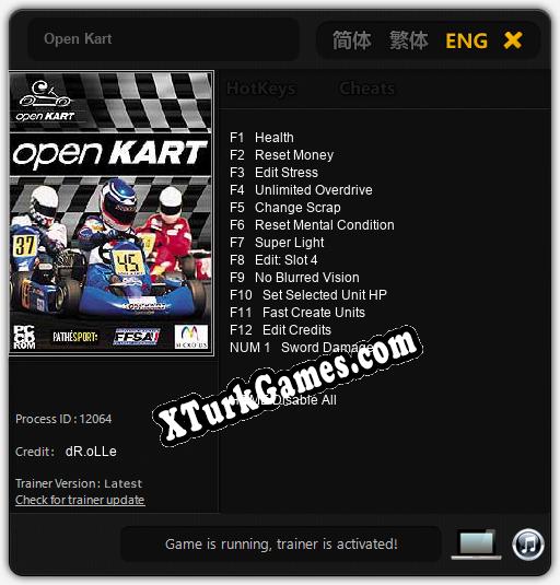 Open Kart: Trainer’ı (V1.0.43)