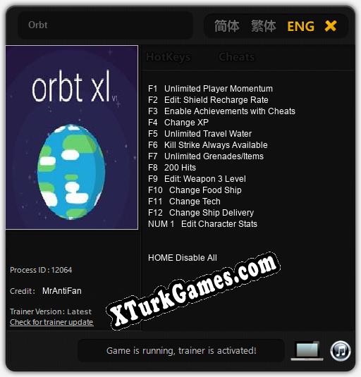 Orbt: Trainer’ı (V1.0.26)
