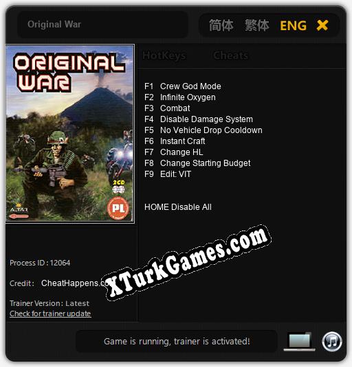 Original War: Trainer’ı (V1.0.91)