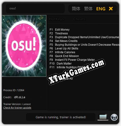osu!: Trainer’ı (V1.0.95)