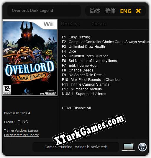 Overlord: Dark Legend: Cheats, Trainer +13 [FLiNG]