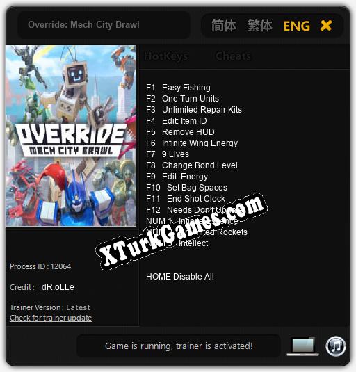 Override: Mech City Brawl: Trainer’ı (V1.0.98)