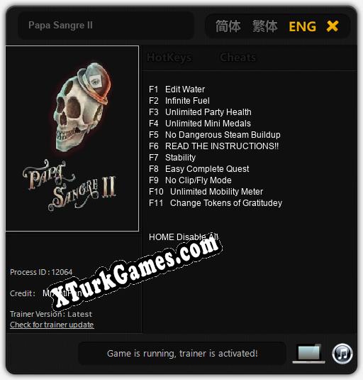 Papa Sangre II: Trainer’ı (V1.0.90)