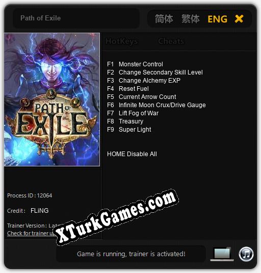 Path of Exile: Trainer +9 [v1.1]