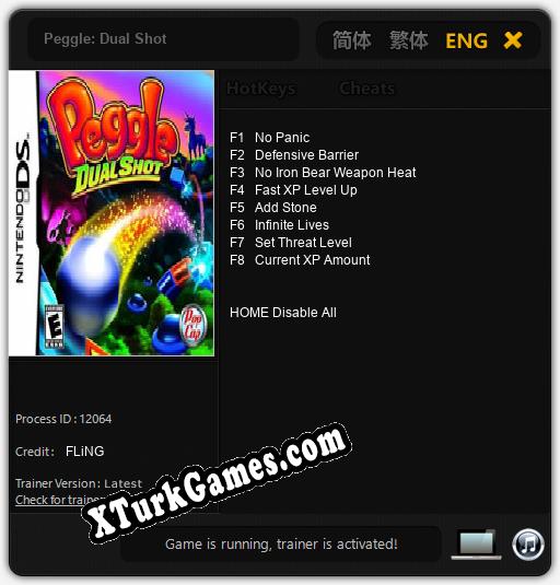 İçin Trainer’ı Çıktı Peggle: Dual Shot [v1.0.7]