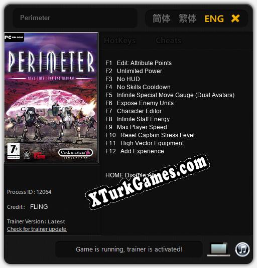 Perimeter: Trainer’ı (V1.0.37)
