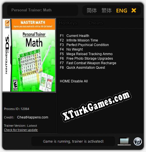 İçin Trainer’ı Çıktı Personal Trainer: Math [v1.0.3]