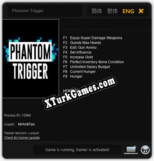 Phantom Trigger: Cheats, Trainer +9 [MrAntiFan]