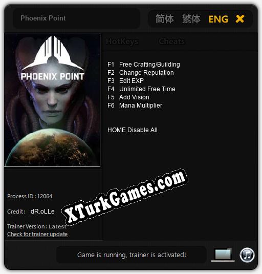 Phoenix Point: Trainer +6 [v1.4]