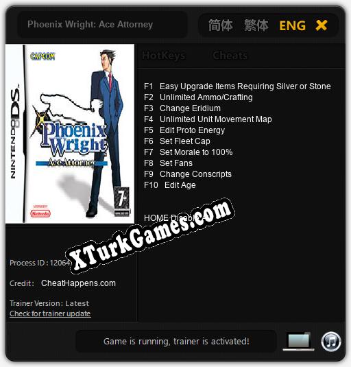 Phoenix Wright: Ace Attorney: Trainer +10 [v1.5]