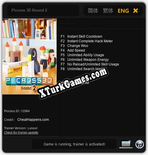 Picross 3D Round 2: Trainer’ı (V1.0.51)