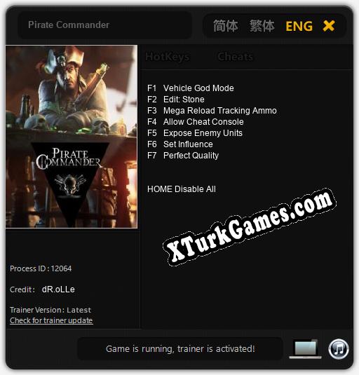 Pirate Commander: Trainer +7 [v1.2]