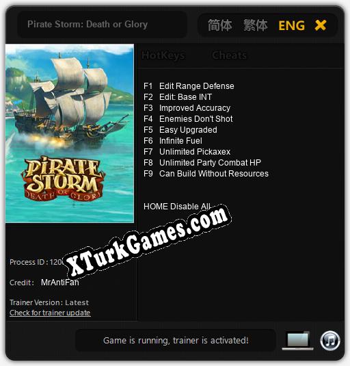Pirate Storm: Death or Glory: Cheats, Trainer +9 [MrAntiFan]