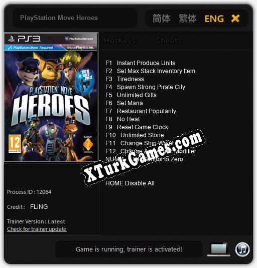 PlayStation Move Heroes: Trainer’ı (V1.0.13)