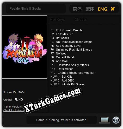 Pockie Ninja II Social: Trainer’ı (V1.0.98)