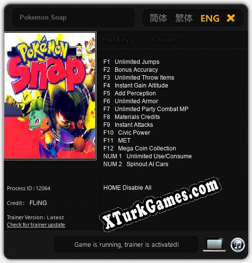 Pokemon Snap: Trainer +14 [v1.8]
