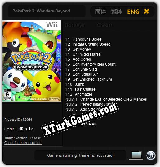 PokePark 2: Wonders Beyond: Trainer +15 [v1.2]