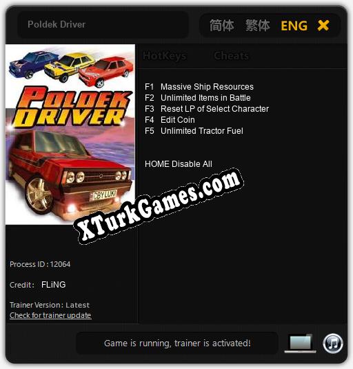 Poldek Driver: Trainer’ı (V1.0.89)