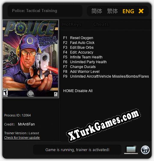 Police: Tactical Training: Cheats, Trainer +9 [MrAntiFan]