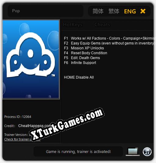 Pop: Cheats, Trainer +6 [CheatHappens.com]