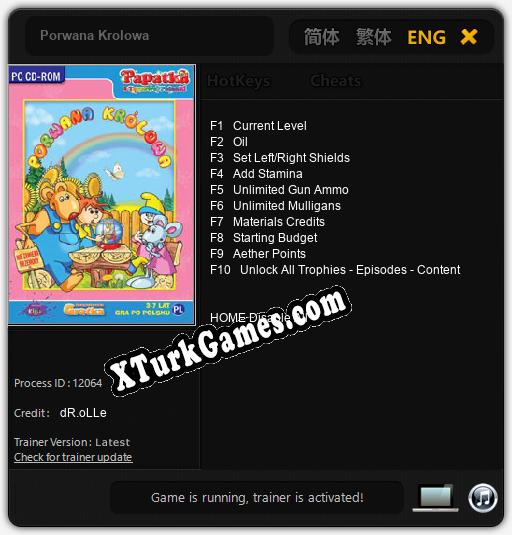 Porwana Krolowa: Trainer +10 [v1.1]