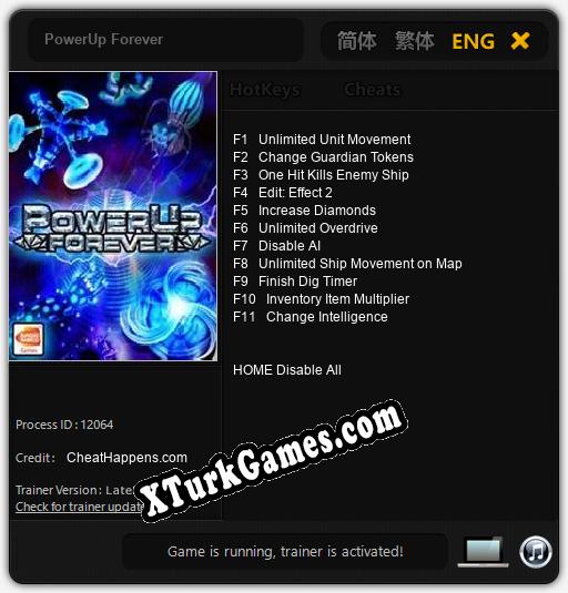 PowerUp Forever: Cheats, Trainer +11 [CheatHappens.com]