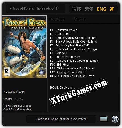 Prince of Persia: The Sands of Time: Trainer +13 [v1.3]