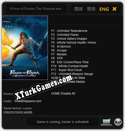 Prince of Persia: The Shadow and the Flame: Trainer +14 [v1.6]
