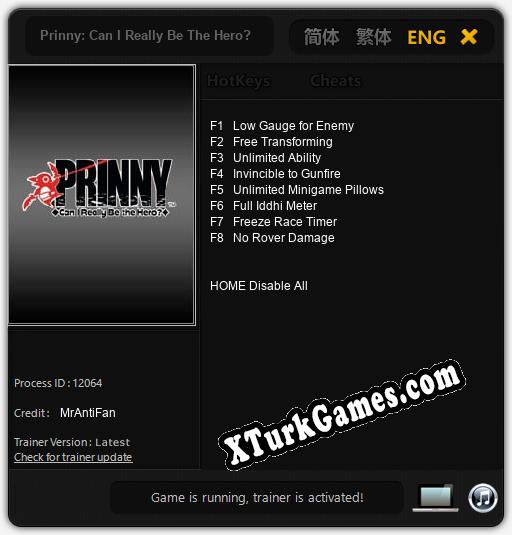 İçin Trainer’ı Çıktı Prinny: Can I Really Be The Hero? [v1.0.4]