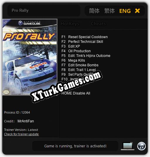 Pro Rally: Trainer +10 [v1.3]