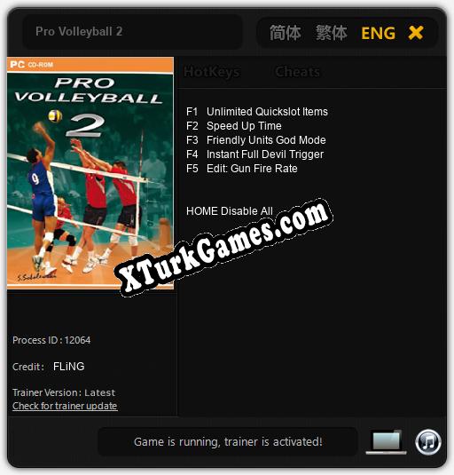 Pro Volleyball 2: Trainer’ı (V1.0.84)