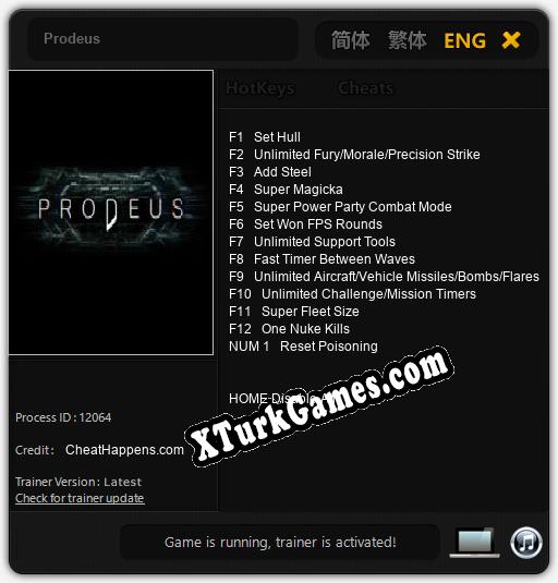 Prodeus: Trainer +13 [v1.1]