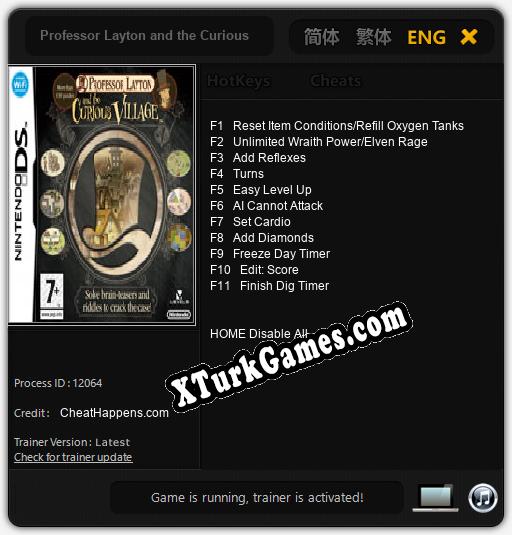Professor Layton and the Curious Village: Trainer’ı (V1.0.18)