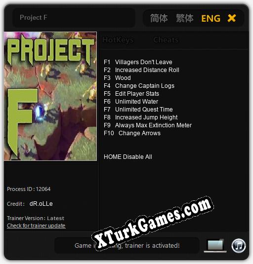 Project F: Trainer +10 [v1.2]