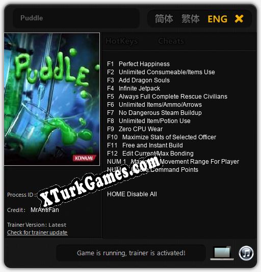 Puddle: Cheats, Trainer +14 [MrAntiFan]