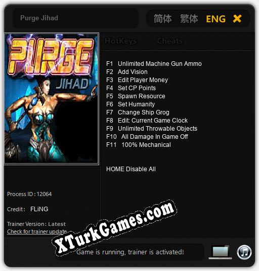Purge Jihad: Trainer’ı (V1.0.15)