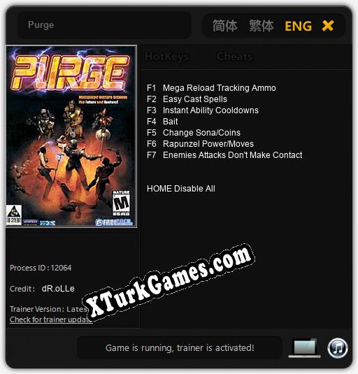 Purge: Cheats, Trainer +7 [dR.oLLe]