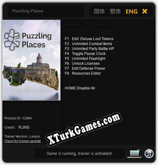 Puzzling Places: Cheats, Trainer +8 [FLiNG]