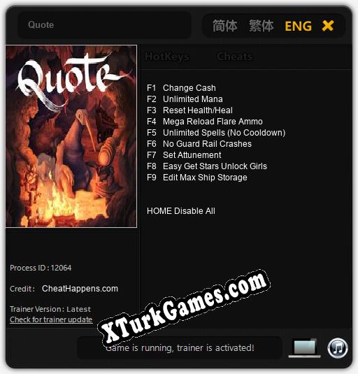 Quote: Trainer +9 [v1.7]