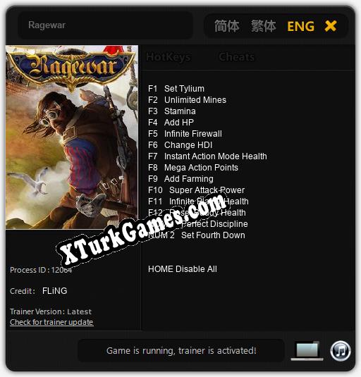 Ragewar: Trainer’ı (V1.0.93)