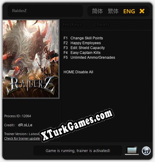RaiderZ: Cheats, Trainer +5 [dR.oLLe]