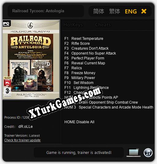 Railroad Tycoon: Antologia: Trainer’ı (V1.0.75)