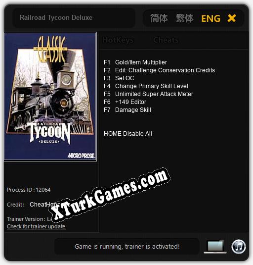 Railroad Tycoon Deluxe: Trainer +7 [v1.6]