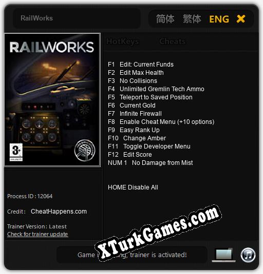 RailWorks: Trainer +13 [v1.8]