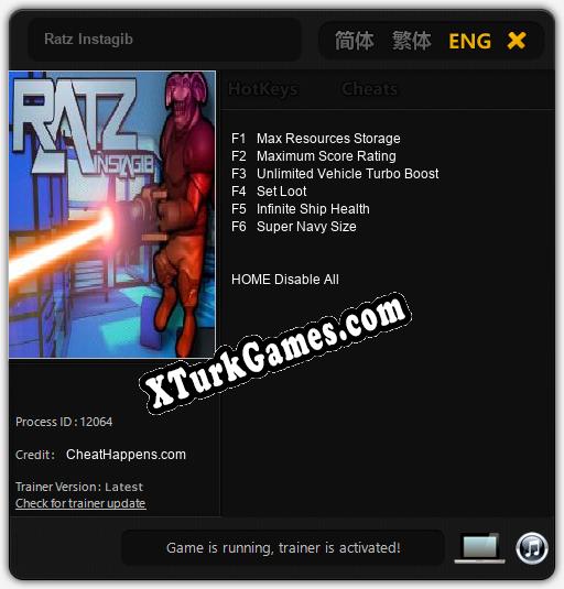 Ratz Instagib: Cheats, Trainer +6 [CheatHappens.com]